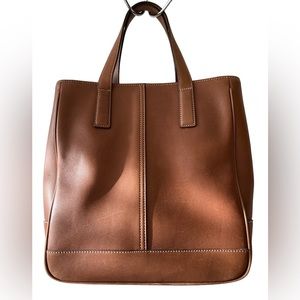 Vintage Coach Hamptons leather tan brown small tote 7787